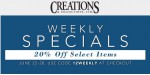 Creations and Collections discount code