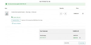 Myprotein CA coupon code