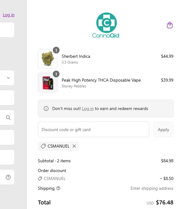 Cannaaid coupon code