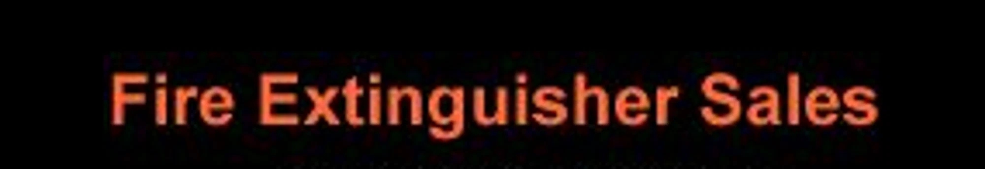 Fire Extinguisher Sales