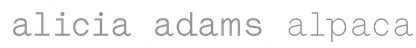 Alicia Adams Alpaca