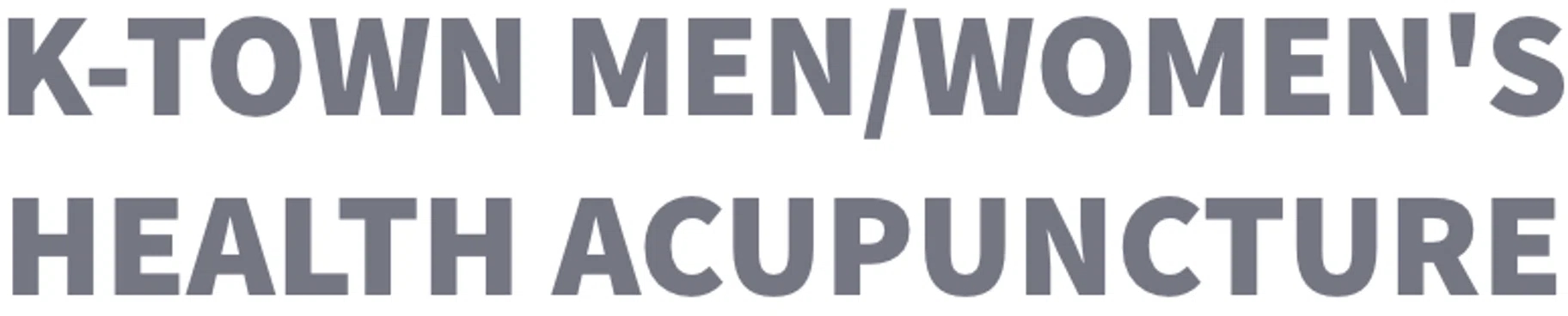 Ktown men/women's health acupuncture