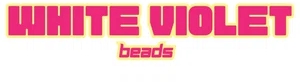 White Violet Beads