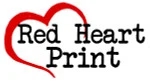 Red Heart Print