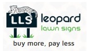 Leopard Lawn Signs