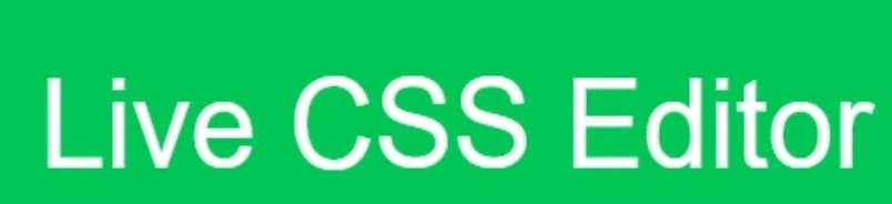 Live CSS Editor