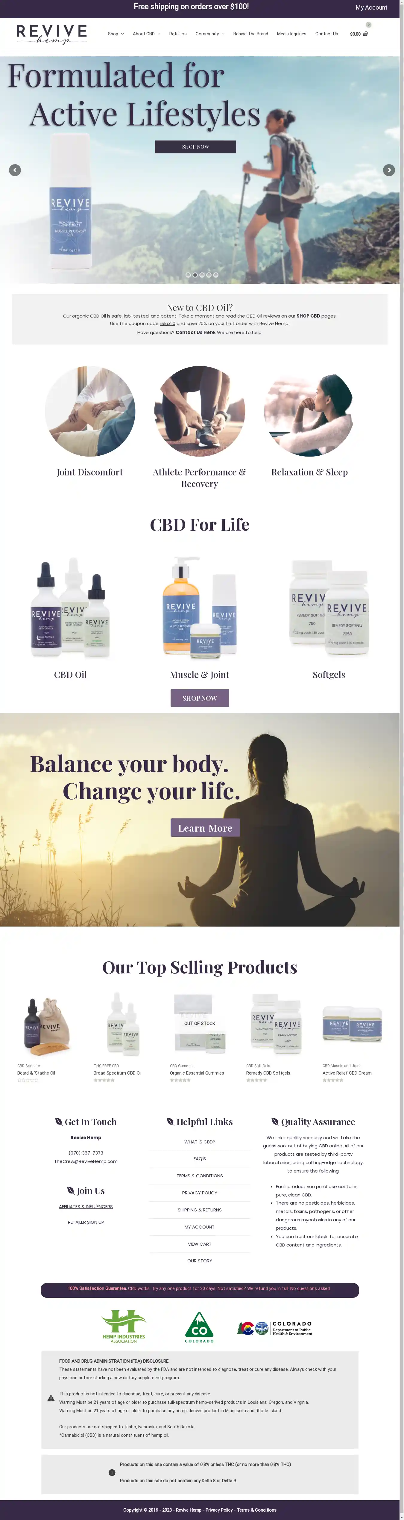 Revive Hemp discount codes. Jul 2026 - Couponifier