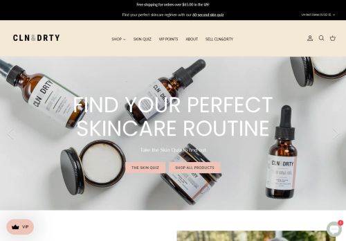 CLN And DRTY Natural Skincare capture - 2023-11-29 13:47:31