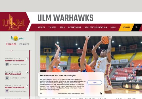 ULM Warhawks capture - 2023-11-30 10:29:51