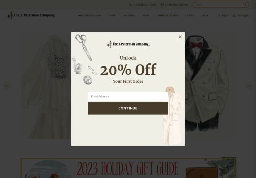 The J. Peterman Company capture - 2023-11-30 17:08:15