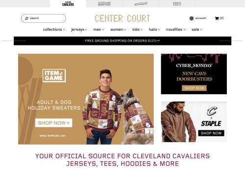 Cleveland Cavaliers Team Shop capture - 2023-11-30 18:12:11