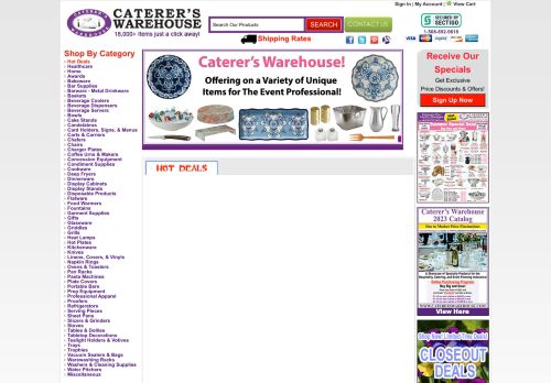 Caterer's Warehouse capture - 2023-12-01 13:07:19