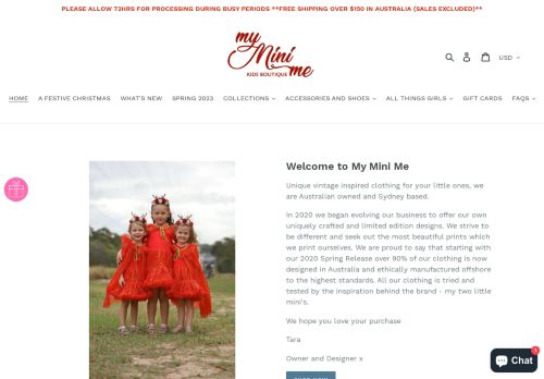 My Mini Me Kids Boutique capture - 2023-12-02 04:55:03
