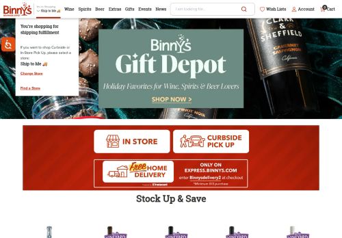 Binny's Beverage Depot capture - 2023-12-02 22:15:42