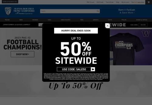 The Pac-12 Conference Store capture - 2023-12-03 17:36:17