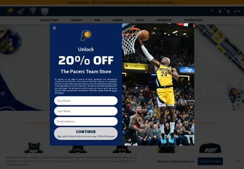 Pacers Team Store capture - 2023-12-07 05:18:27