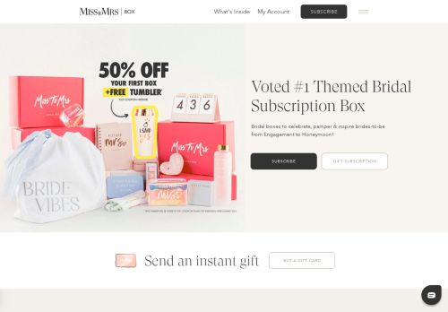 Miss To Mrs Bridal Subscription Box capture - 2023-12-07 08:50:26