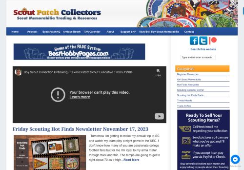 Scout Patch Collectors capture - 2023-12-07 19:02:20