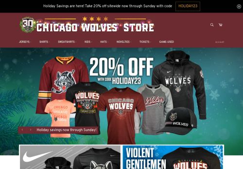 Chicago Wolves Store capture - 2023-12-08 03:06:23