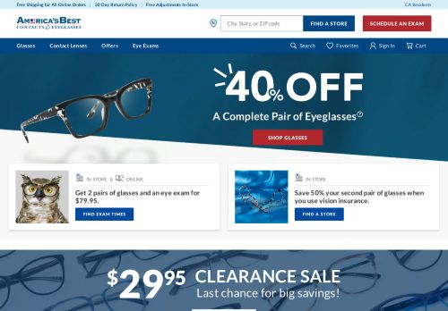 Americas Best Contacts and Eyeglasses capture - 2023-12-08 14:47:14