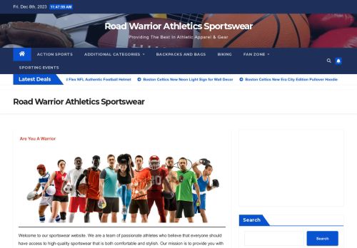 Road Warrior Athletics Sportswear capture - 2023-12-08 15:48:18
