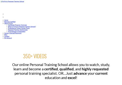 Fit Pro´s Personal Training School.com capture - 2023-12-09 22:06:42