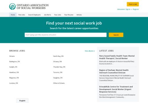 Ontario Association Of Social Workers capture - 2023-12-10 04:50:18