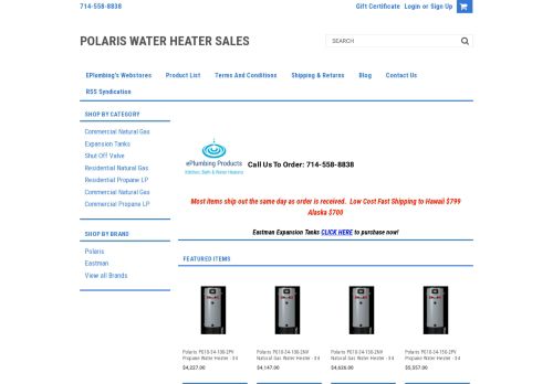 Polaris Water Heater Sales capture - 2023-12-10 09:01:15