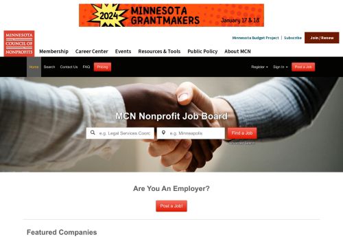 Minnesota Council Of Nonprofits capture - 2023-12-10 21:50:09