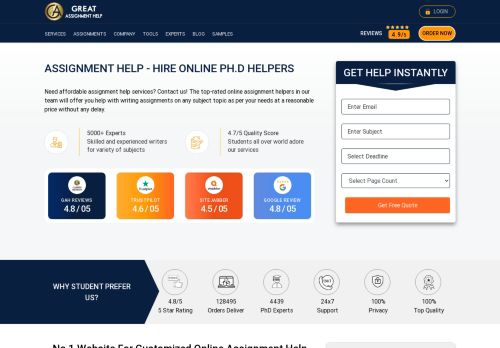 Great Assignment Help capture - 2023-12-11 14:10:46