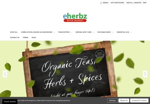 Eherbz Organic Spice Market capture - 2023-12-12 18:50:10