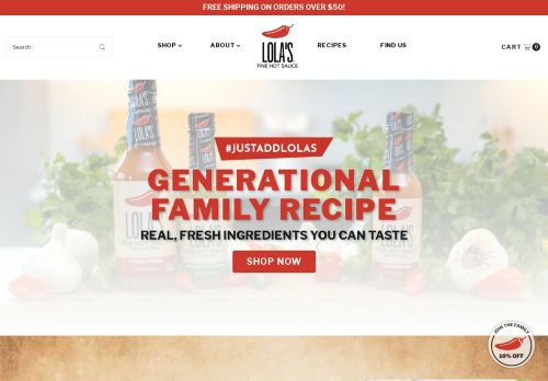 Lola's Fine Sauces capture - 2023-12-16 05:21:10