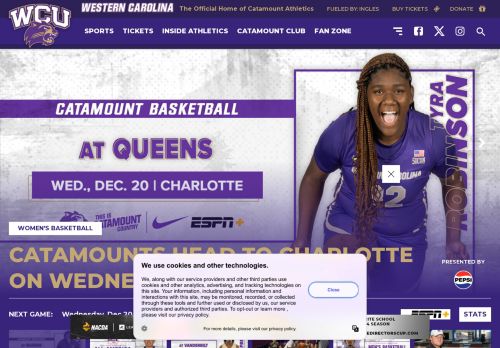 Western Carolina Catamounts capture - 2023-12-19 14:28:30