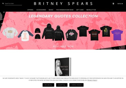 Britney Spears Store capture - 2023-12-21 18:02:36