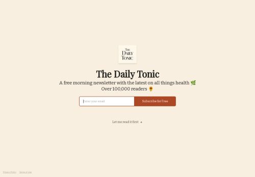The Daily Tonic capture - 2023-12-23 11:32:15