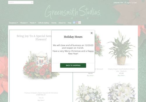Greensmith Florist and Fine Gifts capture - 2023-12-25 10:39:00