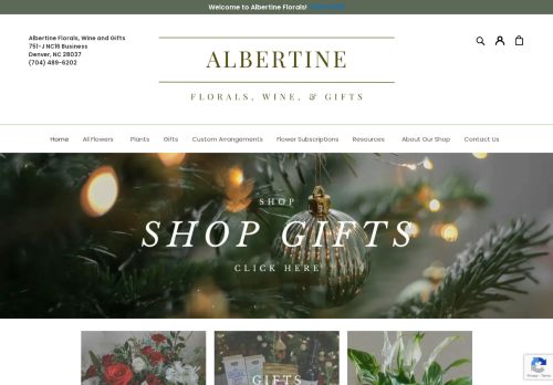Albertine Florals Gifts Wines capture - 2023-12-25 15:55:07
