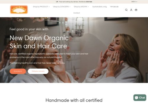 New Dawn Organic Skin and Hair Care capture - 2023-12-25 21:56:33