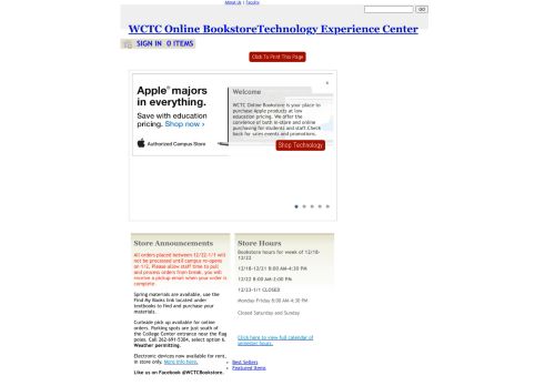 Wctc Online Bookstore capture - 2023-12-26 10:54:15