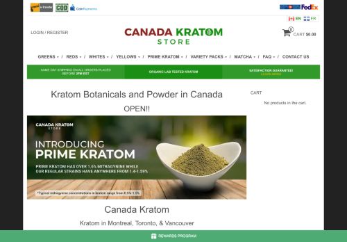 Canada Kratom Store capture - 2023-12-26 12:14:50