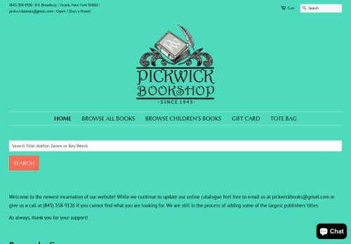 Pick Wick Book Shop capture - 2023-12-30 18:05:00