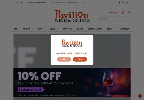 Pavilion Wine and Spirits capture - 2024-01-01 09:59:12
