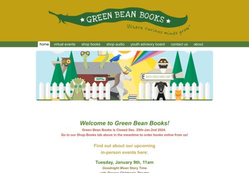 Green Bean Books capture - 2024-01-01 11:16:28