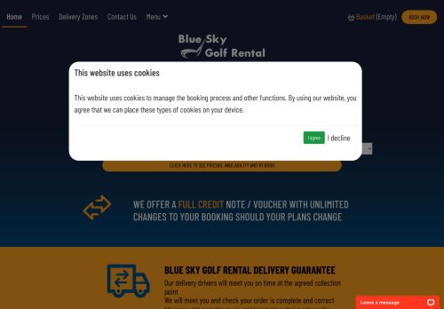 Blue Sky Golf Rental capture - 2024-01-01 23:15:10