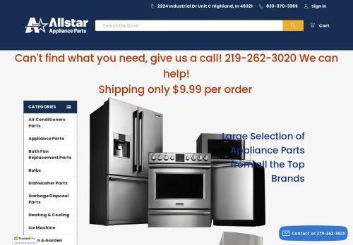 Allstar Appliance Parts capture - 2024-01-02 06:36:04