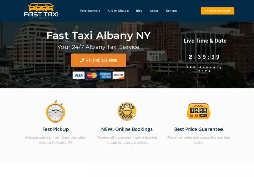Fast Taxi Services Albany capture - 2024-01-07 06:39:50