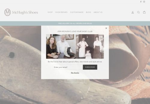 McHughs Shoes capture - 2024-01-07 14:11:20