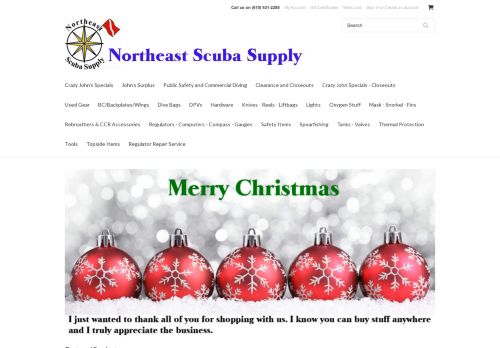 Northeast Scuba Supply capture - 2024-01-07 15:29:29