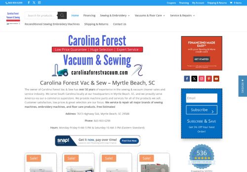Carolina Forest Vacuum and Sewing capture - 2024-01-07 20:38:57