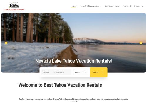 Best Tahoe Vacation Rentals capture - 2024-01-07 23:11:00